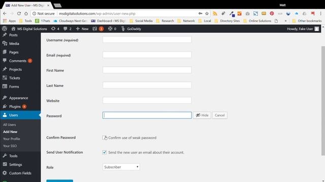 WordPress Create Admin User смотреть онлайн