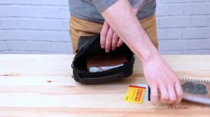 Мужская кожаная сумка через плечо 20393 чёрная