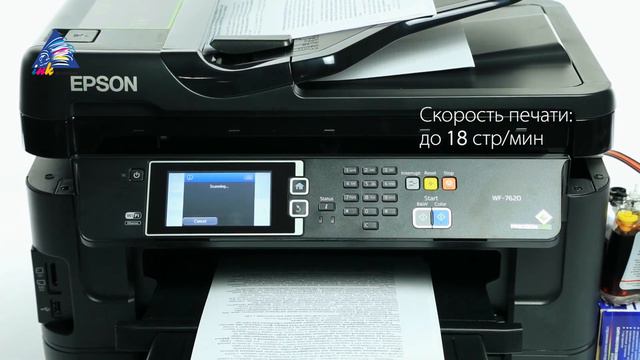Обзор МФУ Epson Workforce WF-7620 смотреть онлайн