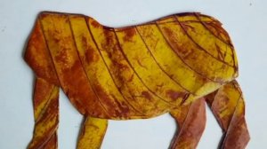 DIY Dry leaves realistic Lion/King of Jungle l Zero cost,Eco-friendly Craft Ideas for School Projec