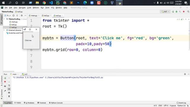 Work with button in tkinter | Bangla tutorials | GUI programming смотреть онлайн