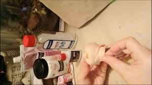 Фарфоровая голова реставрация необычной  куклы