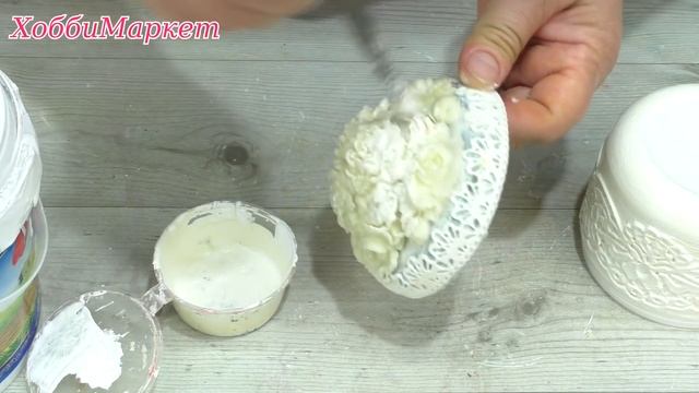 Баночка от крема превращается в прекрасную шкатулочку. ХоббиМаркет