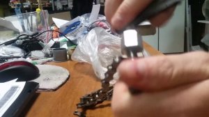 Распрессовка звена цепи и запресовка назад