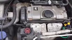 Запуск двигателя KFW 1.4 75 Л.С. TU3JP Peugeot 206 2006 год перед разбором автомобиля