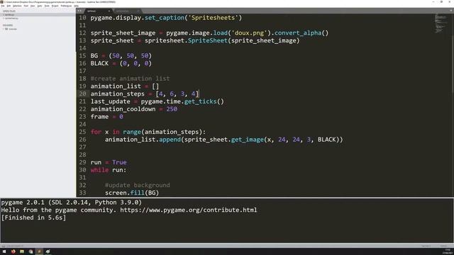 PyGame Beginner Tutorial in Python - Sprite Animation смотреть онлайн