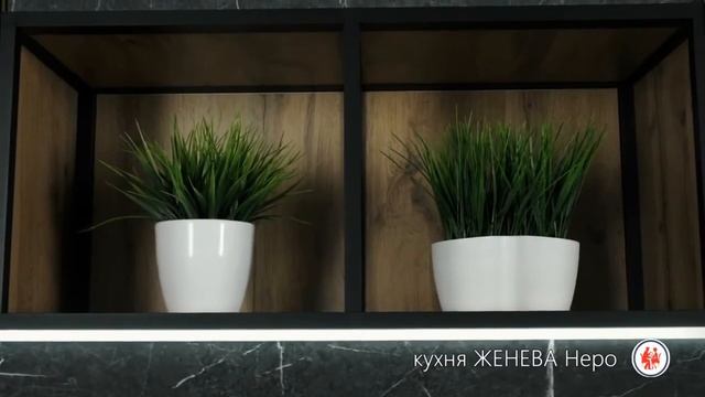 кухня ЖЕНЕВА в цвете Неро - студия ДаринаКухни.рф