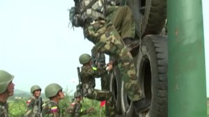 Десантный взвод. Китай. Марш-бросок с препятствиями.