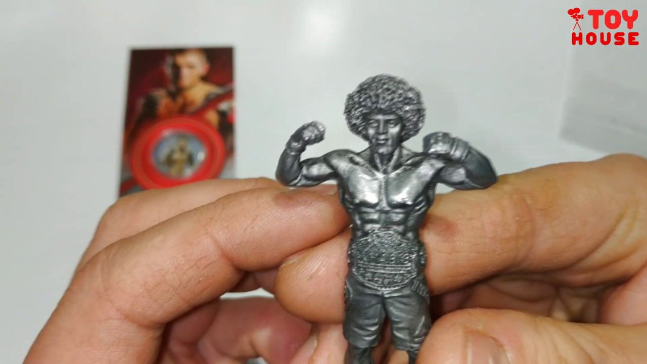 Железная фигурка Хабиб Нурмагомедов и сувенирная монета в подарок! Распаковка и обзор.
