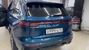 Антихром. Шумоизоляция. Оклейка антигравийной плёнкой. Geely Monjaro (Джили Монжаро)