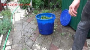 Как сделать удобрение из травы. Жидкое зеленое удобрение.