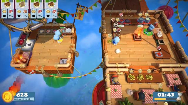 Overcooked 2. Story 2-3 | 4P online coop 4 stars | Score: 1604 смотреть онлайн