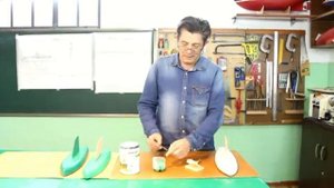 Окраска корпуса модели яхты