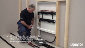 Uponor монтаж коллектора теплого пола