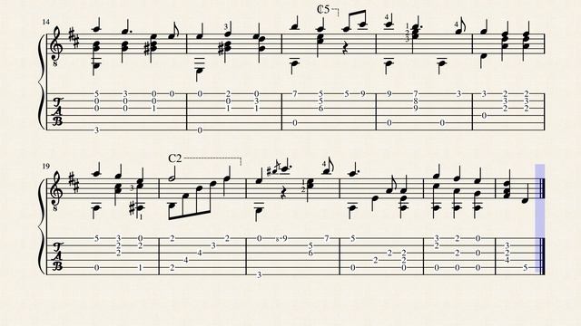 May Breezes - Arr. Barker, Georges (1852 - c.1916) -Tablature
