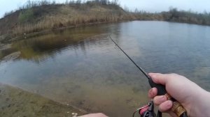 Окунь после нереста сошел с ума!!! Ловля на вертушку в карьере