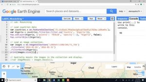 How to Mosaic Landsat Data with Google Earth Engine