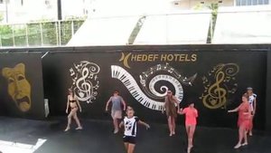 Отель Hedef Resort Hotel 5* (Турция, Конаклы),аниматор Кристина,танец Зумба,занятие 1.