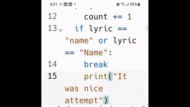 Python Mini beginner Project|Guess the Lyrics Game Python|Python tutorial #python #pythontutorial