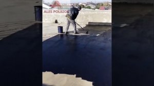 Подготовка крыши и укладка наплавляемого битумного материала ИЗОЛ от компании ООО "ALES POLIIZOL"