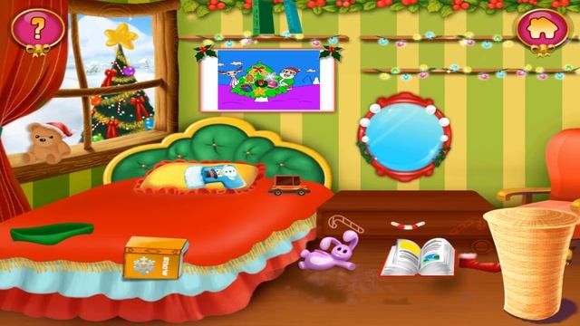 Fun Santa Care Kids Game - Santa's Little Helper - Let's Help Santa Dress Up Cleaning Fun Games смотреть онлайн