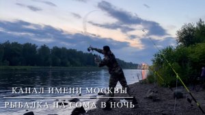 Рыбалка на сома. Ночь,Канал им.Москвы.