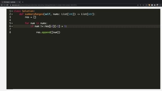 Summary Ranges | Leet Code 228 | Theory Explained + Python Code