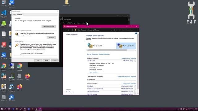 How to add, view, delete users in Credential Manager with Command Prompt смотреть онлайн