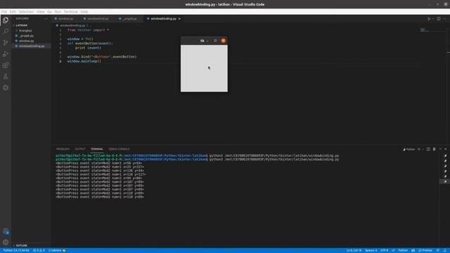 Python TKINTER #2| Event & Binding | Tutorial Belajar Python Tkinter Bahasa Indonesia Visual Studi смотреть онлайн
