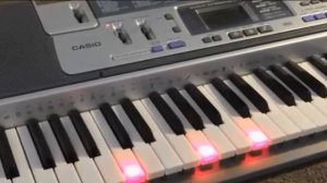I can see the music! Casio LK-100 plays some midi tunes