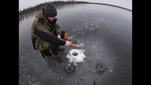 Рыбалка на Полецком озере!!!Жерлицы,балансир, мормышка.