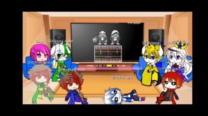 glitchtale react to Former time trio phase 1