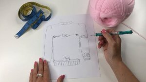 №4  Выкройка свитера для новичка / Как связать свитер наверняка без единой примерки / Уроки вязания