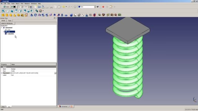 FreeCAD Lesson 06 - Compression Spring