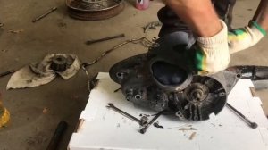 Разбираем двигатель от мотоцикла Москва  (Минск) м 1а редки двигатель СССР