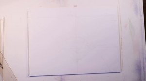 Построение Куба в трёх точечной перспективе.