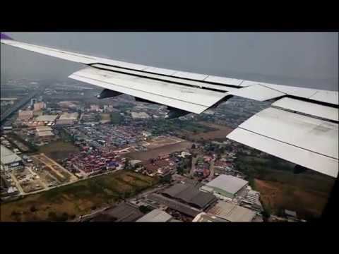 Перелет Пхукет - Бангкок. Боинг 747 400 Взлет - посадка.