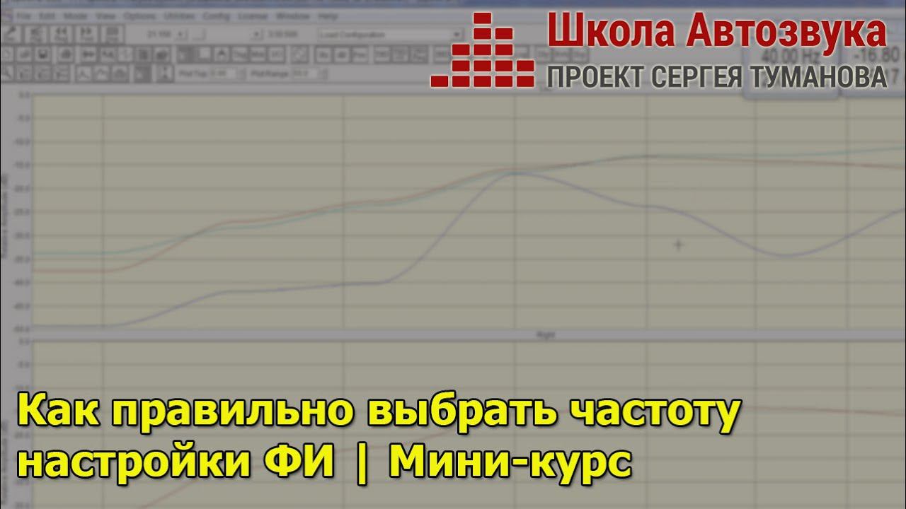 Как правильно выбрать частоту настройки ФИ | Мини-курс | Школа Автозвука смотреть онлайн