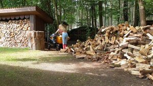 Аппарат для колки дров.