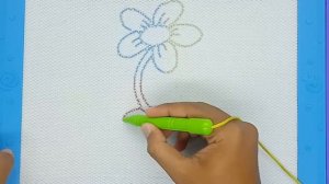 how to draw flower step by step | magnetic drawing board tutorial