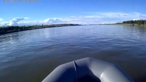 Tohatsu 5 замер скорости. Двигатель приподнять на транце 25мм.