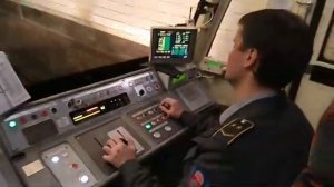 От "Павелецкой" до "Курской" Кольцевой Линии , из кабины машиниста.