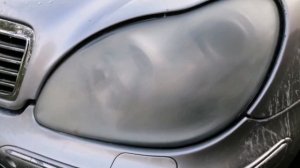 Полировка Фар(своими руками 220 мерседес)