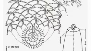 Колокольчики крючком на елку, схемы, описание