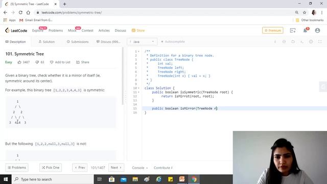 LeetCode 101. Symmetric Tree [Solution + Code Explained ] смотреть онлайн