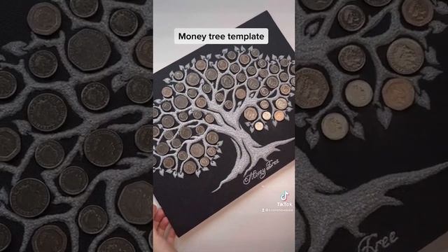 Money tree template - шаблон для денежного дерева.