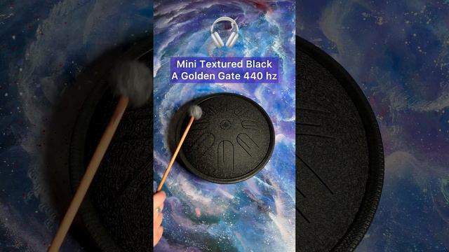 Sound sample Mini Textured Black A Golden Gate 440Hz (tank drum, steel tongue drum, глюкофон)