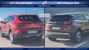 2017 Renault Kadjar vs 2017 Peugeot 3008 (technical comparison)