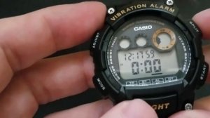 Casio W735 HB set time and date (also best strap ever)