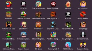 Scary Teacher,Hello Neighbor,Among Us,Granny,Dark Riddle,GTA VC